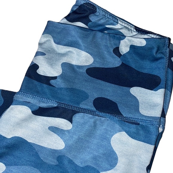 🦋Reebok Blue Camouflage Leggings, Size Large - Picture 4 of 12